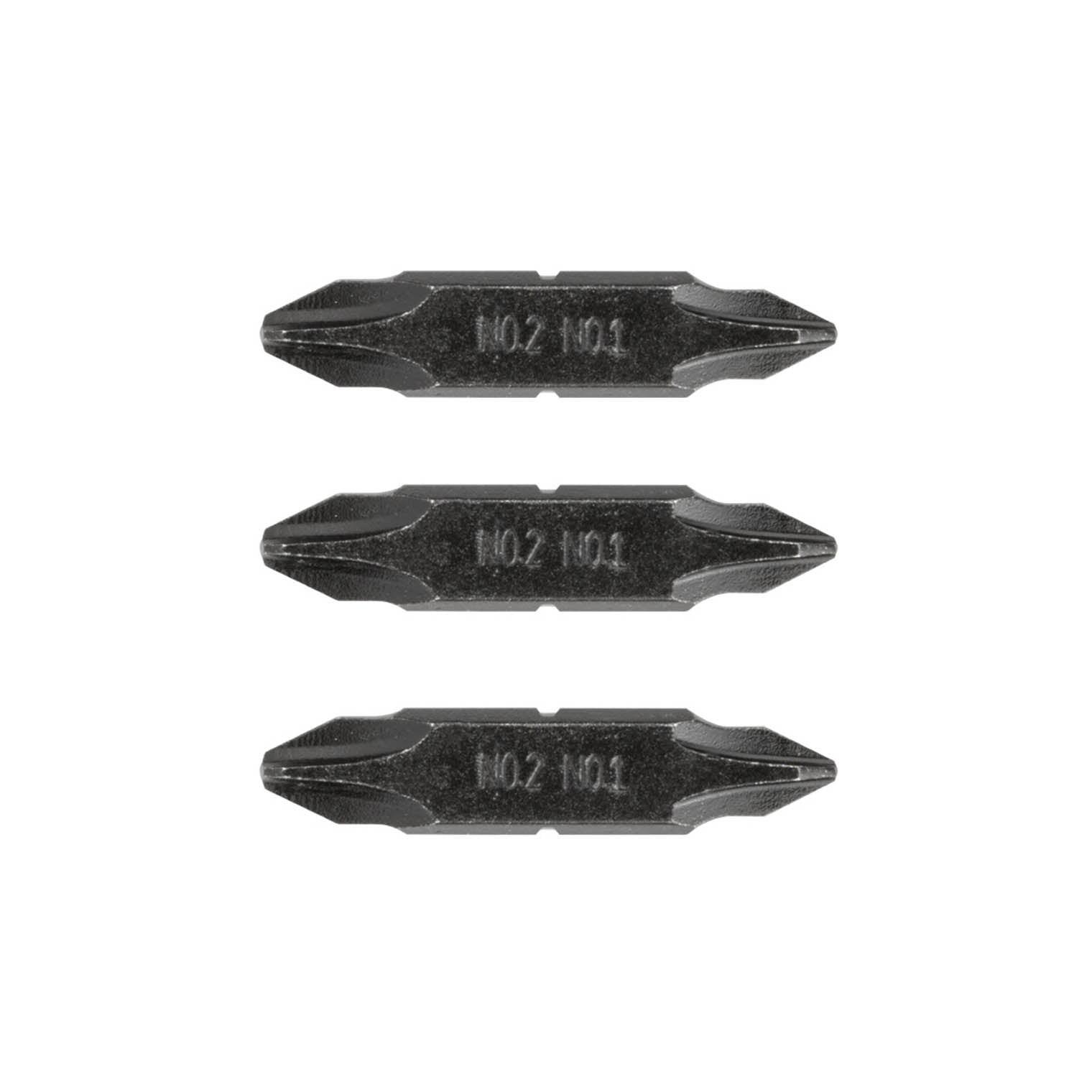 #1 & #2 Phillips Screwdriver Bits Black
